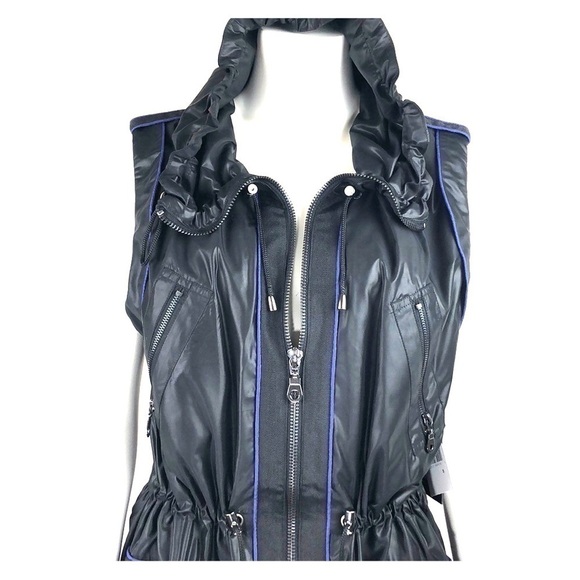 Bnwt-g.e.t Water Resistant Coat/Jacket Edgy/ Sleek - Picture 4 of 8